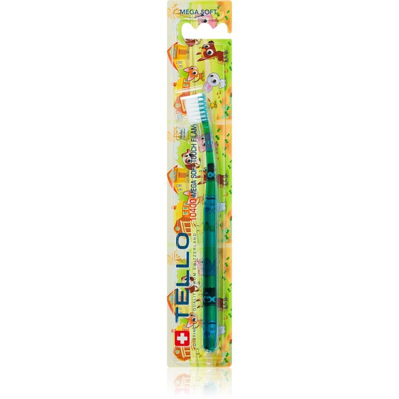 TELLO Kids 10400 четка за зъби за деца Mega Soft