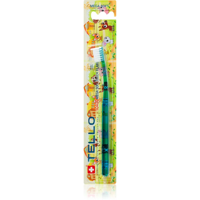TELLO Kids 10400 четка за зъби за деца Mega Soft