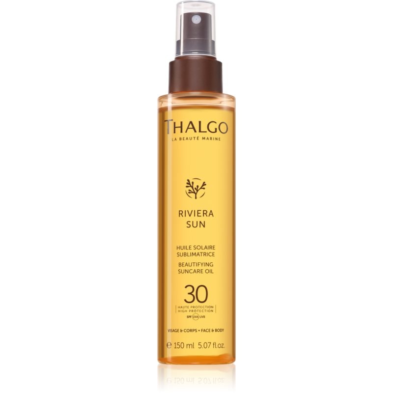 Thalgo Thalgo Riviera Sun Beautyfying Suncare Oil SPF30 подхранващо сухо олио за поддържане на тена SPF 30 - Унисекс парфюм 150мл - Сравни цени от 1 магазин с безплатна доставка