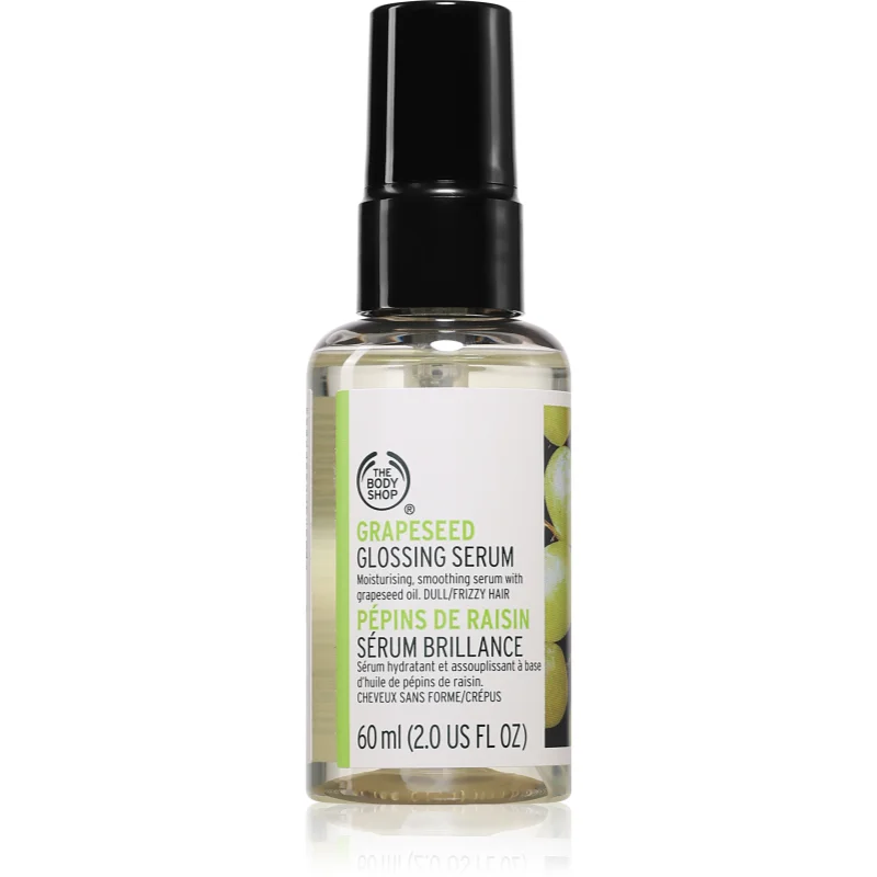 The Body Shop Grapeseed Glossing Serum изглаждащ серум за заздравяване краищата на косата - Грижа за коса - Сравни цени от 1 магазин с безплатна доставка