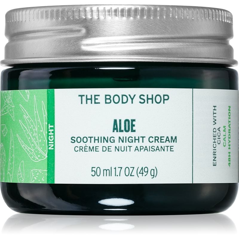 The Body Shop Aloe Soothing Night Cream успокояващ нощен крем за чувствителна кожа на лицето