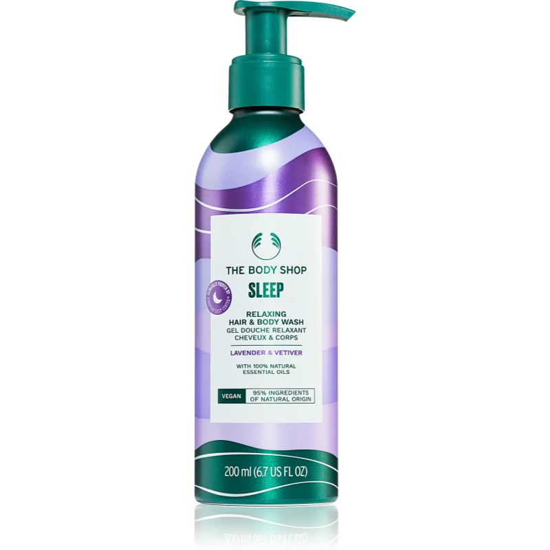 The Body Shop Sleep Lavander & Vetiver миещ гел за тяло и коса за спокоен сън Lavender & Vetiver - Грижа за тяло - Сравни цени от 1 магазин с безплатна доставка