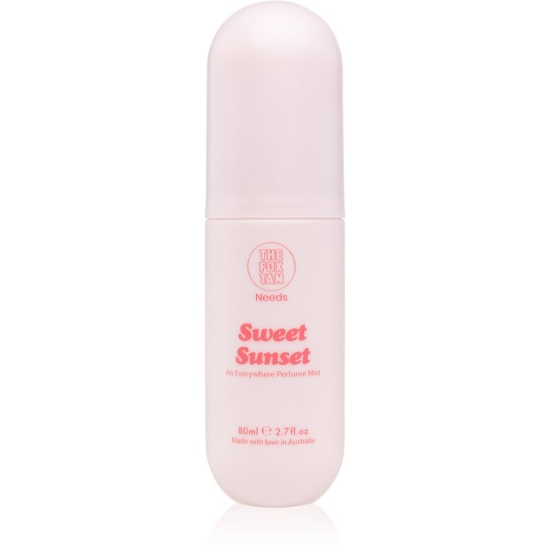 The Fox Tan The Fox Tan Everywhere Parfume Mist Sweet Sunset парфюмиран спрей за тяло за жени - Дамски парфюм 80мл - Сравни цени от 1 магазин с безплатна доставка