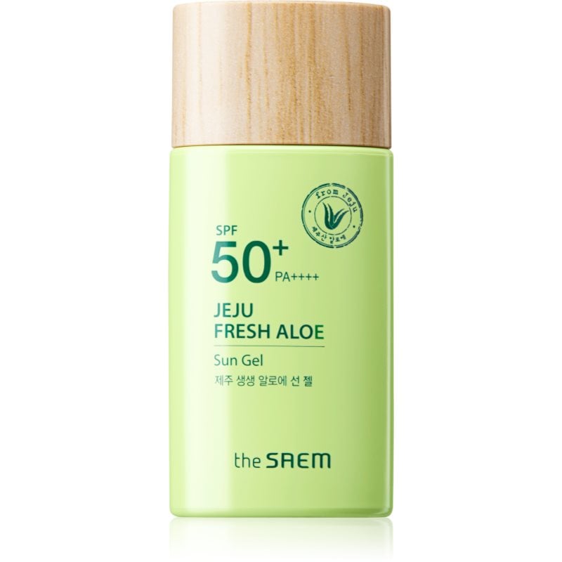 The Saem Jeju Fresh Aloe Sun гел за слънчеви бани с алое вера SPF 50+