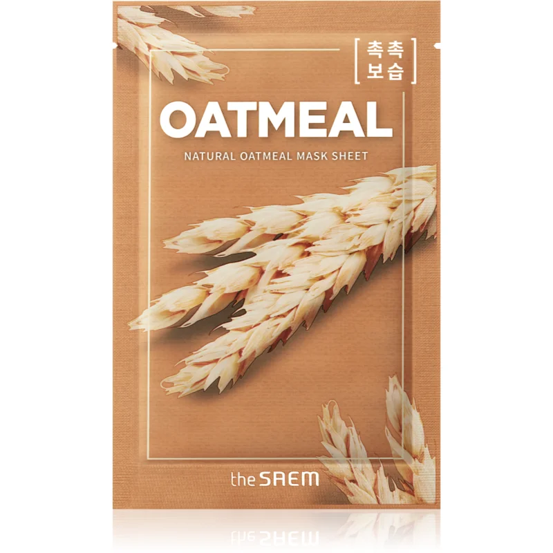 The Saem Natural Mask Sheet Oatmeal платнена маска с хидратиращ и ревитализиращ ефект - Грижа за лице - Сравни цени от 1 магазин с безплатна доставка
