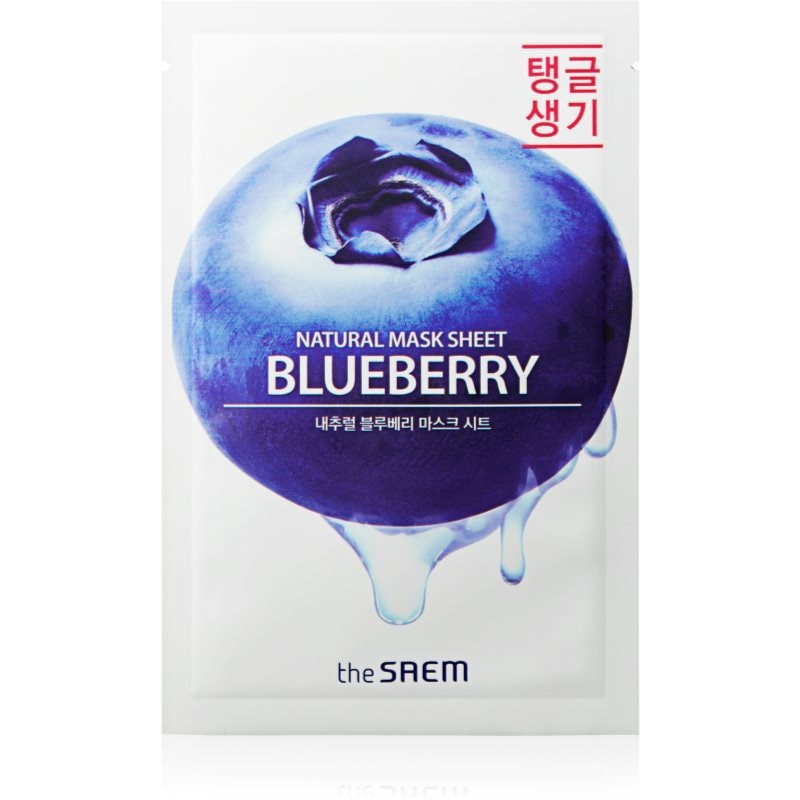 The Saem Natural Mask Sheet Blueberry платнена маска с ревитализиращ ефект - Грижа за лице - Сравни цени от 1 магазин с безплатна доставка