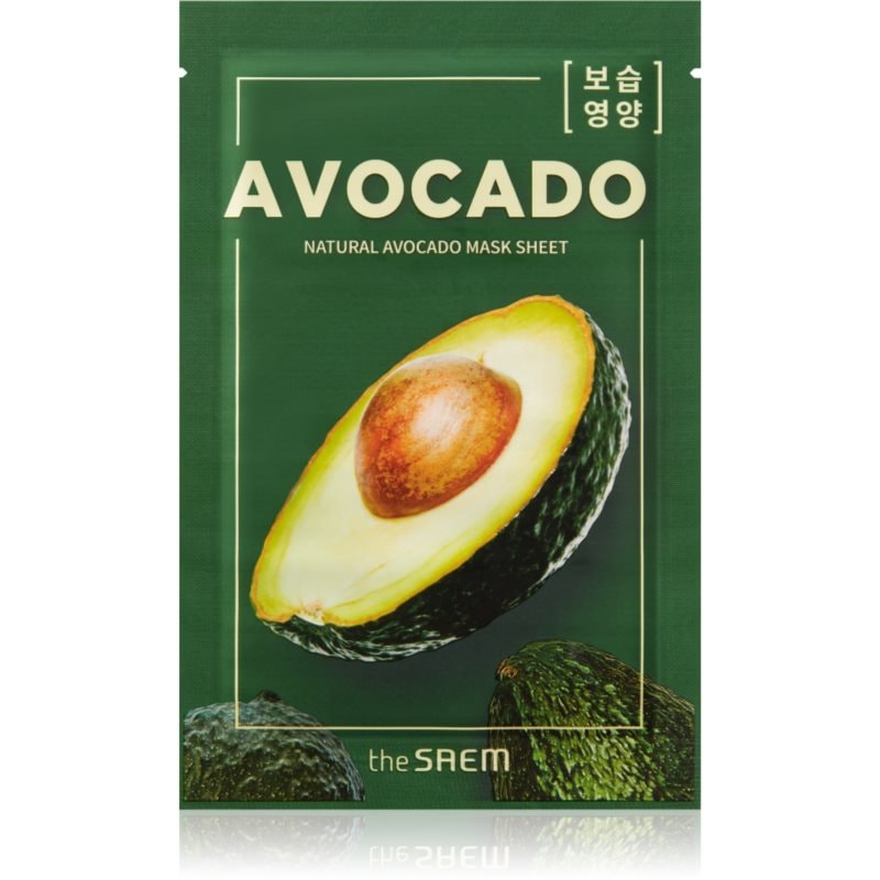 The Saem Natural Mask Sheet Avocado платнена маска с силно хидратиращ и подхранващ ефект - Грижа за лице - Сравни цени от 1 магазин с безплатна доставка