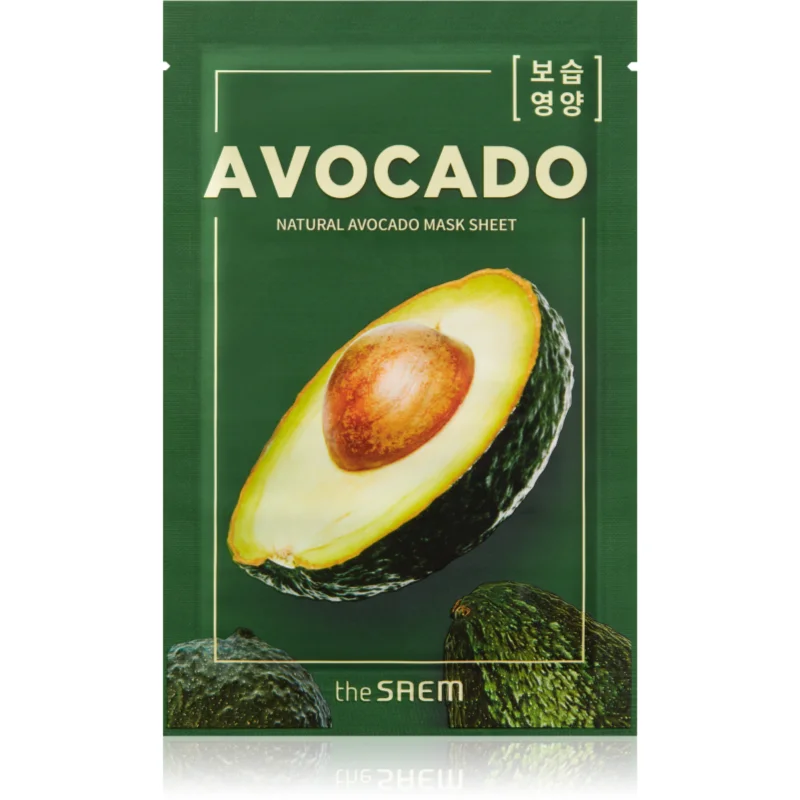 The Saem Natural Mask Sheet Avocado платнена маска с силно хидратиращ и подхранващ ефект - Грижа за лице - Сравни цени от 1 магазин с безплатна доставка