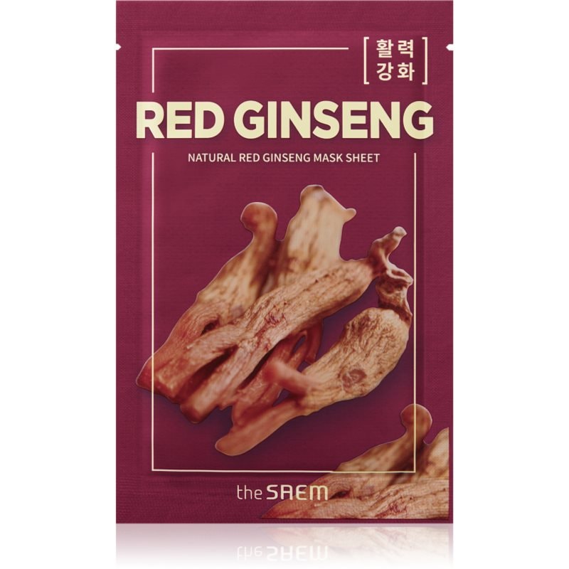 The Saem Natural Mask Sheet Red Ginseng платнена маска за цялостна грижа - Грижа за лице - Сравни цени от 1 магазин с безплатна доставка