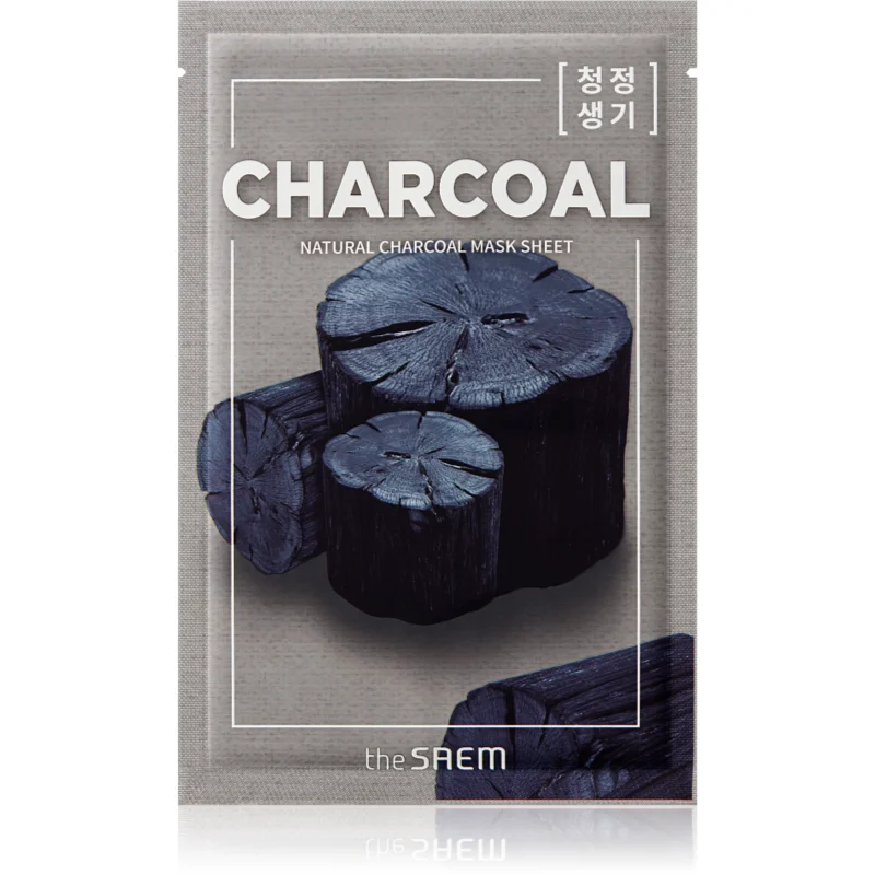 The Saem Natural Mask Sheet Charcoal платнена маска с почистващ ефект - Грижа за лице - Сравни цени от 1 магазин с безплатна доставка