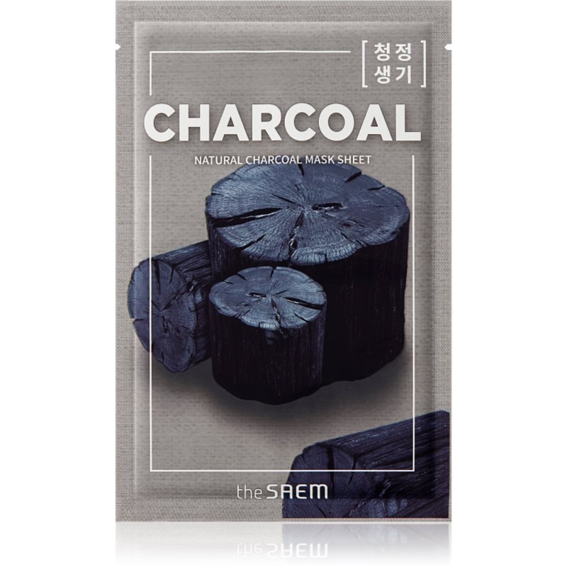 The Saem The Saem Natural Mask Sheet Charcoal платнена маска с почистващ ефект - Унисекс парфюм 21мл - Сравни цени от 1 магазин с безплатна доставка