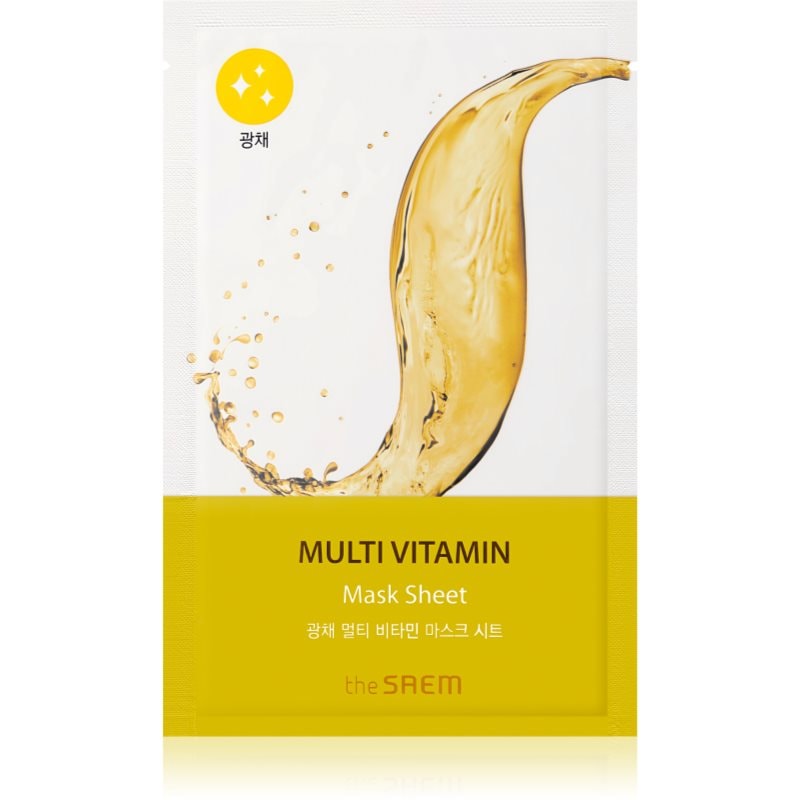 The Saem Bio Solution Multi Vitamin платнена маска за озаряване и виталитет на кожата - Грижа за лице - Сравни цени от 1 магазин с безплатна доставка
