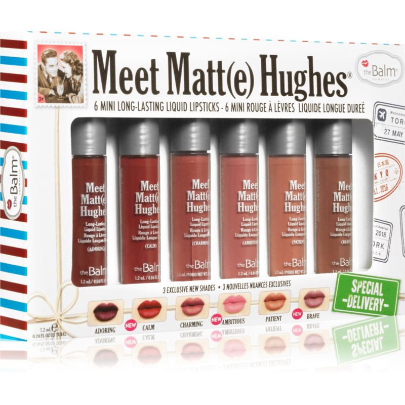 theBalm Meet Matt(e) Hughes Mini Kit Special Delivery комплект течно червило - Комплект - Сравни цени от 1 магазин с безплатна доставка