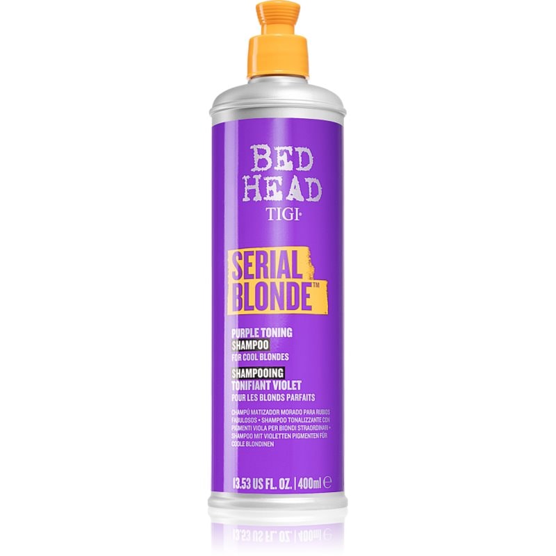 TIGI Serial Blonde Purple Toning Shampoo лилав тониращ шампоан за блонд коса и коса с кичури - Грижа за коса - Сравни цени от 1 магазин с безплатна доставка
