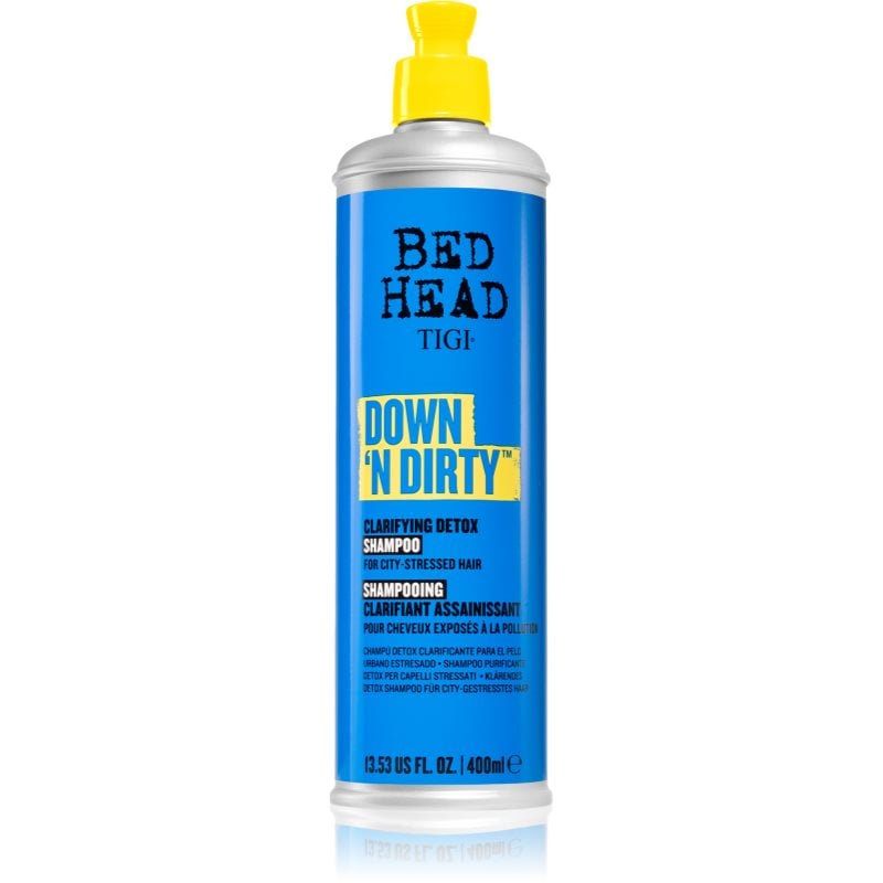 TIGI Down N' Dirty Clarifying Detox Shampoo почистващ детоксикиращ шампоан за ежедневна употреба