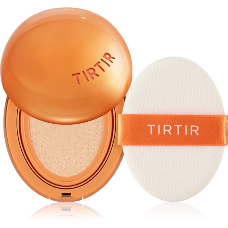 TIRTIR Mask Fit AI Fliter Cushion (mini) дълготраен грим в гъбичка с матиращ ефект цвят 21N Ivory 4.5 гр.