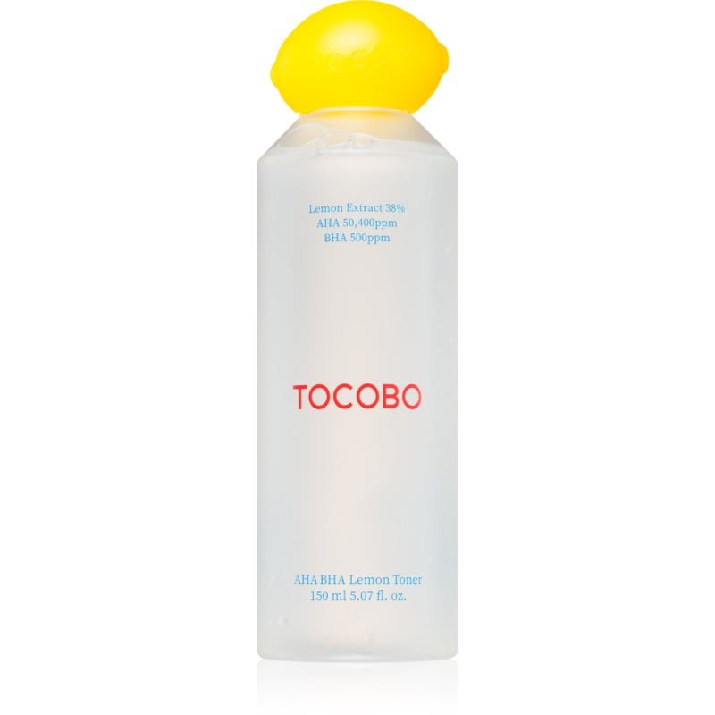 TOCOBO AHA BHA Lemon Toner озаряващ тоник да уеднакви цвета на кожата