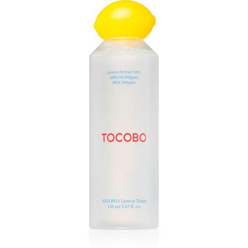 TOCOBO AHA BHA Lemon Toner озаряващ тоник да уеднакви цвета на кожата - Грижа за лице - Сравни цени от 1 магазин с безплатна доставка