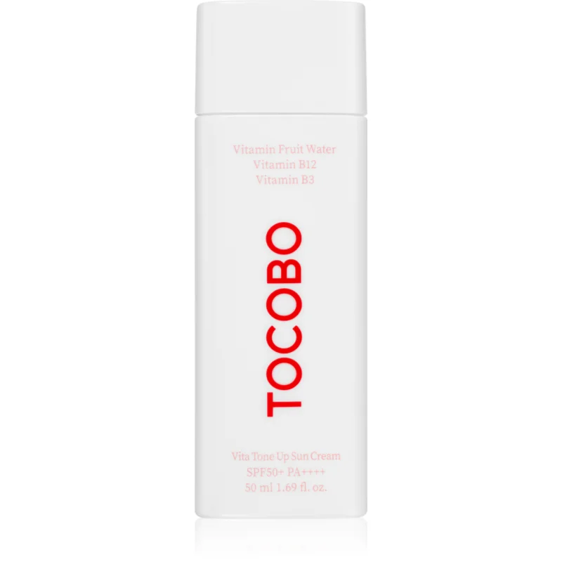 TOCOBO Vita Tone Up Sun Cream лек защитен гел-крем да уеднакви цвета на кожата SPF 50+
