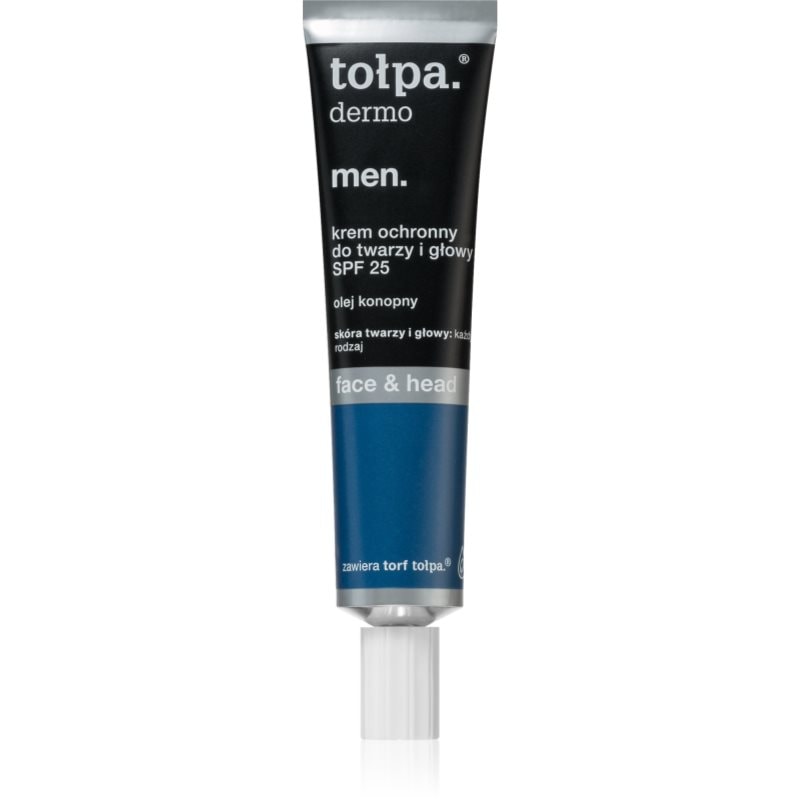 Tołpa Dermo Men Face & Head защитен крем за лице SPF 25 - Грижа за лице - Сравни цени от 1 магазин с безплатна доставка