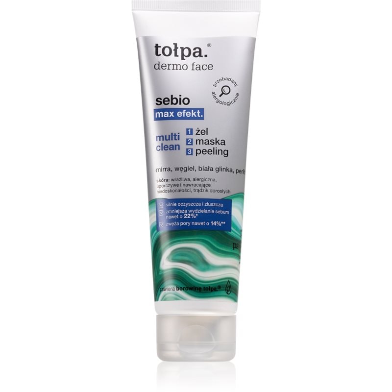 Tołpa Dermo Face Sebio Max Efect почистваща маска и пилинг за проблемна кожа, акне - Грижа за лице - Сравни цени от 1 магазин с безплатна доставка