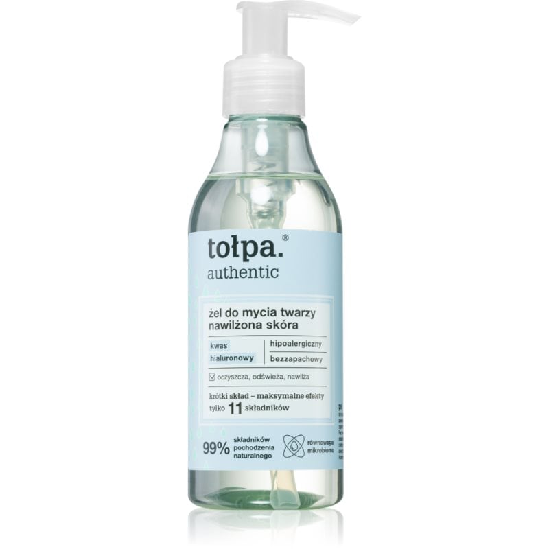 Tołpa Authentic почистващ и премахващ грима гел с хидратиращ ефект