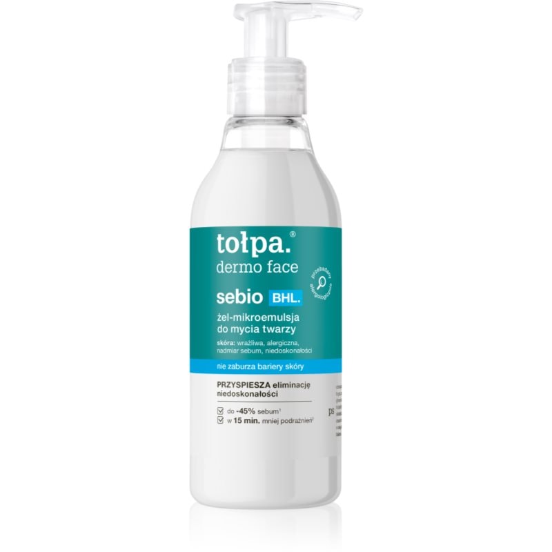 Tołpa Dermo Face Sebio BHL измиващ гел за лице - Грижа за лице - Сравни цени от 1 магазин с безплатна доставка