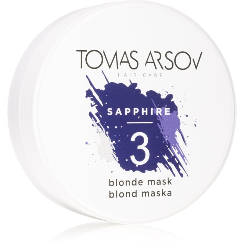 Tomas Arsov Sapphire Blonde Mask естествено неутрализираща маска за блонд коса и коса с кичури