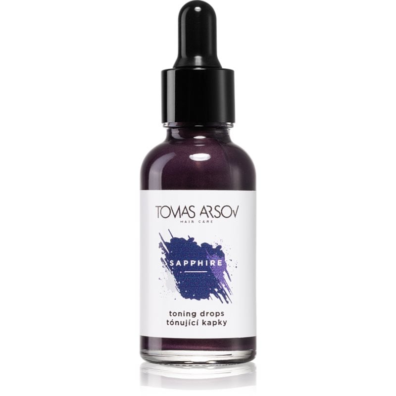 Tomas Arsov Sapphire Toning Drops козметика за коса за изрусена коса, коса с кичури със студени руси нюанси