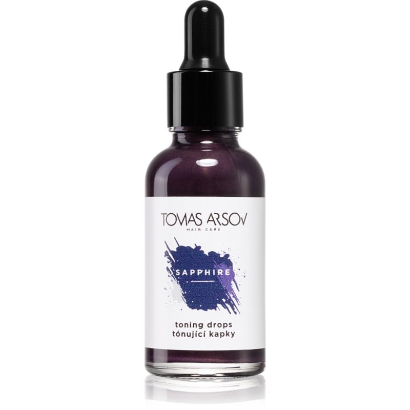 Tomas Arsov Sapphire Toning Drops козметика за коса за изрусена коса, коса с кичури със студени руси нюанси - Грижа за коса - Сравни цени от 1 магазин с безплатна доставка