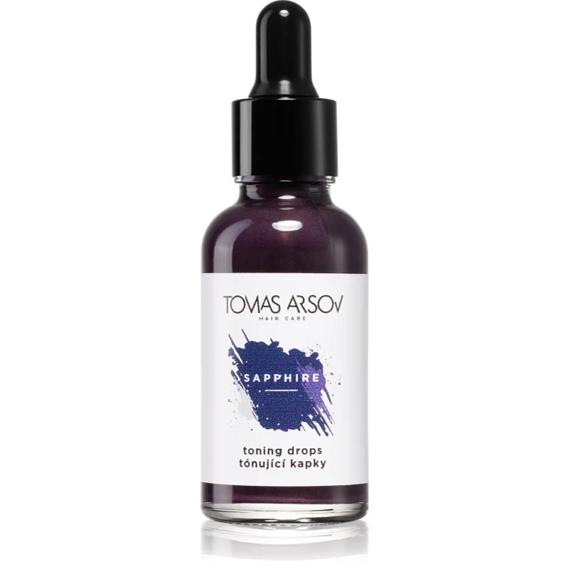 Tomas Arsov Sapphire Toning Drops козметика за коса за изрусена коса, коса с кичури със студени руси нюанси - Грижа за коса - Сравни цени от 1 магазин с безплатна доставка