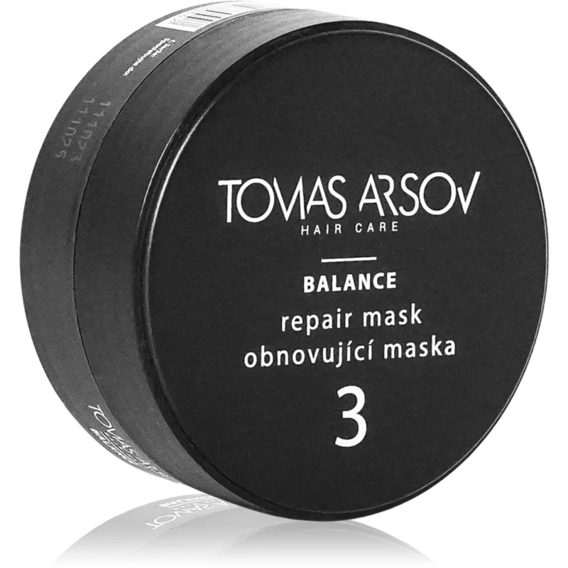 Tomas Arsov Balance Repair Mask дълбоко регенерираща маска за суха, увредена и химически третирана коса