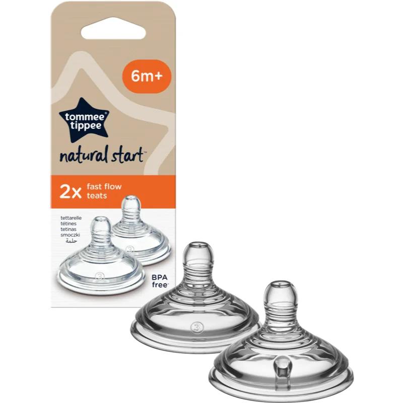 Tommee Tippee Natural Start Anti-Colic Teat биберон за шише Fast Flow 6 m+ - За деца - Сравни цени от 1 магазин с безплатна доставка