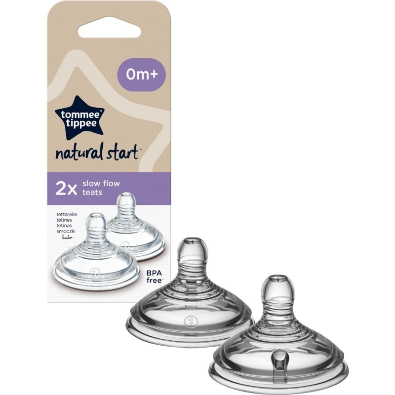 Tommee Tippee Natural Start Anti-Colic Teat биберон за шише Slow Flow 0m+ - За деца - Сравни цени от 1 магазин с безплатна доставка
