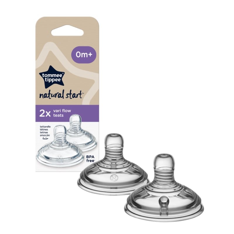 Tommee Tippee Natural Start Anti-Colic Teat биберон за шише Variable Flow 0m+ - За деца - Сравни цени от 1 магазин с безплатна доставка