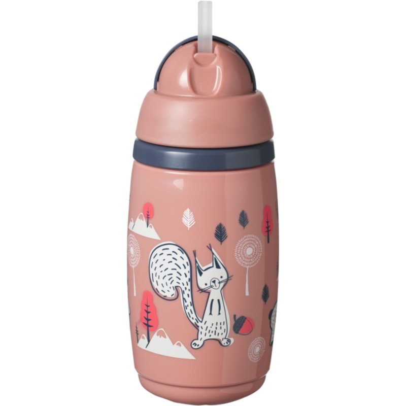 Tommee Tippee Superstar Insulated Straw Pink чаша със сламка за деца 12m+ - За деца - Сравни цени от 1 магазин с безплатна доставка