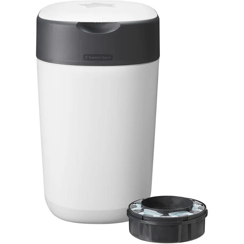 Tommee Tippee Twist & Click White кош за пелени + касета за кош