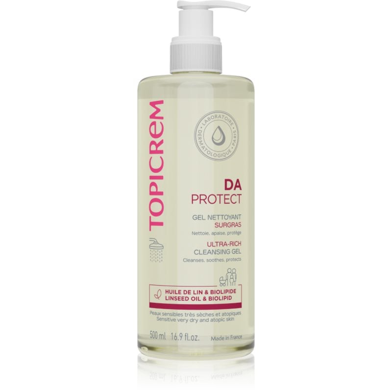 Topicrem AD Ultra-Rich Cleansing Gel почистващ гел за много суха чуствителна и атопична кожа