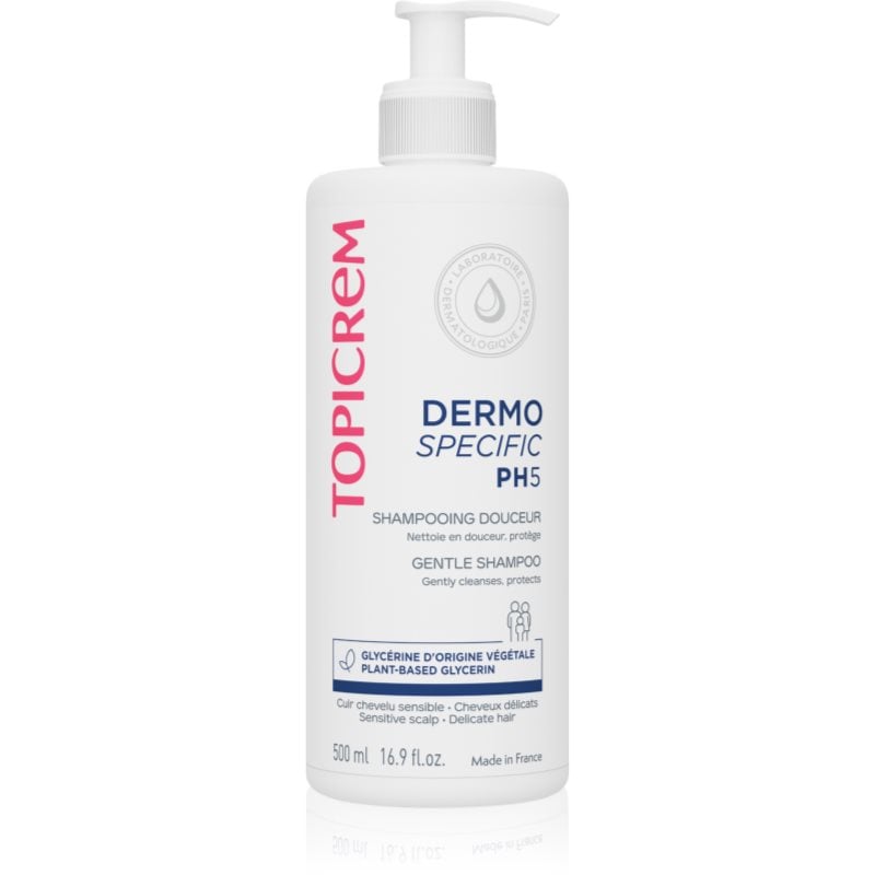 Topicrem PH5 Gentle Shampoo деликатен шампоан за ежедневна употреба за чувствителна кожа на скалпа