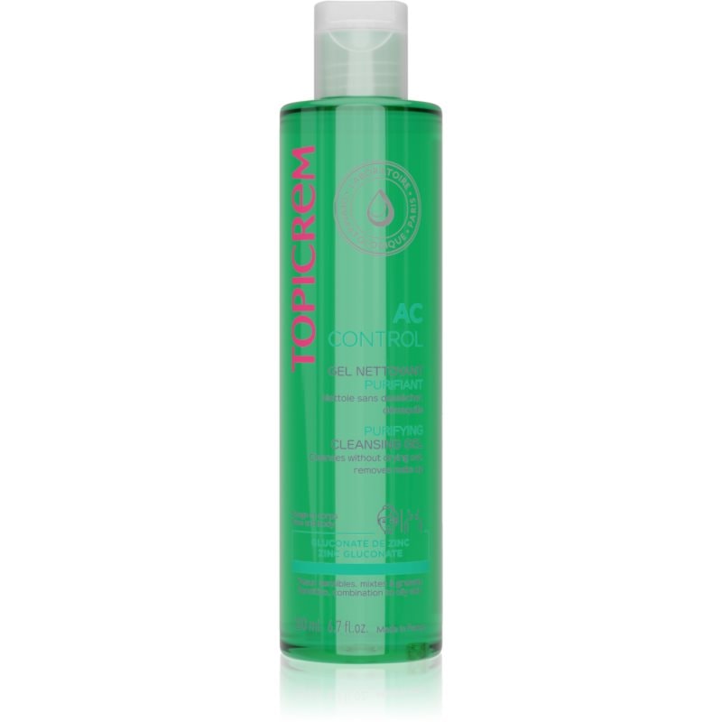 Topicrem AC Purifying Cleansing Gel дълбоко почистващ гел за мазна чувствителна кожа - Грижа за лице - Сравни цени от 1 магазин с безплатна доставка