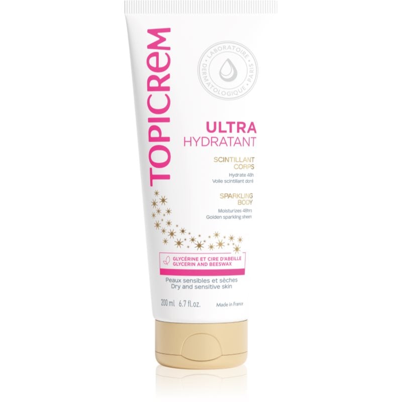 Topicrem UH BODY Ultra-Moisturizing Sparkling Body интензивно хидратиращо мляко за тяло с блясък