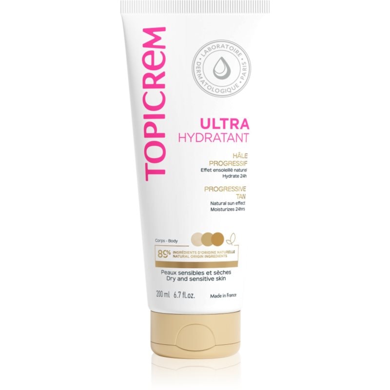 Topicrem UH BODY Ultra-Moisturizing Progressive Tan хидратиращ бронзиращ лосион за суха и чувствителна кожа - Грим - Сравни цени от 1 магазин с безплатна доставка