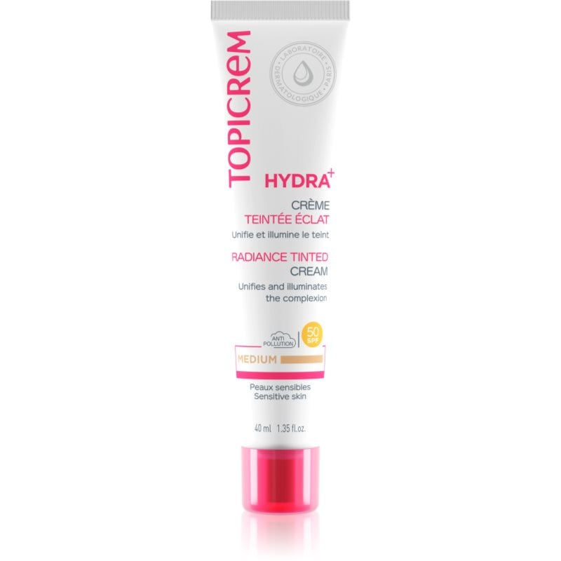 Topicrem Topicrem UH FACE HYDRA+ Radiance Tinted Cream тониращ хидратиращ крем SPF 40