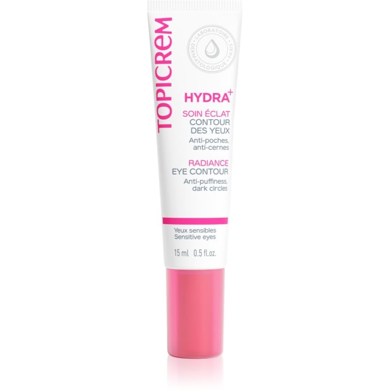 Topicrem UH FACE HYDRA+ Radiance Eye Contour нежен очен крем против тъмни кръгове под очите