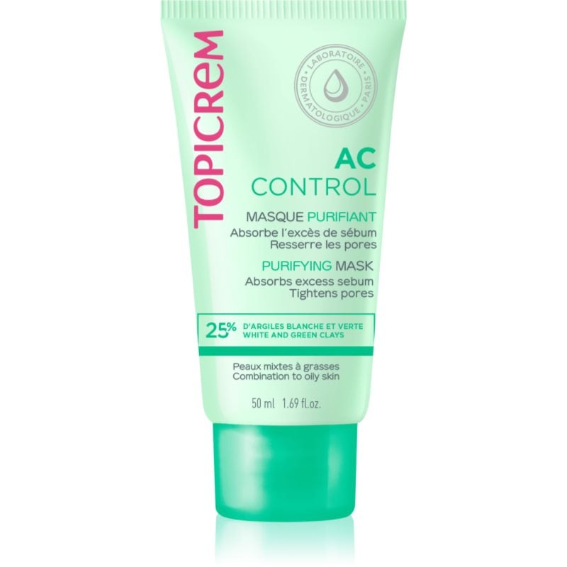 Topicrem AC Purifying Mask дълбоко почистваща маска за смесена и мазна кожа