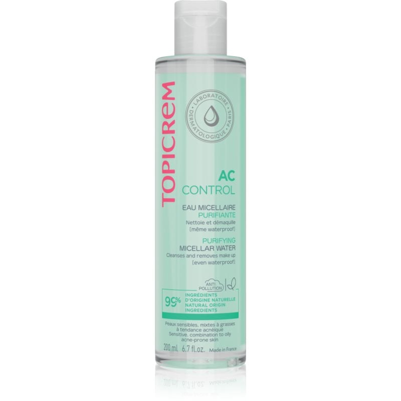 Topicrem AC Purifying Micellar Water почистваща мицеларна вода за мазна кожа склонна към акне