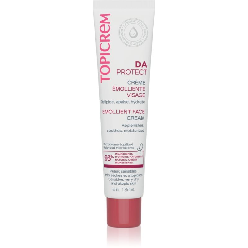 Topicrem DA Emollient Face Cream успокояващ крем за суха атопична кожа - Грижа за лице - Сравни цени от 1 магазин с безплатна доставка