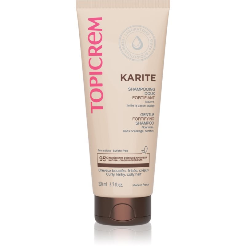Topicrem KARITÉ Gentle Fortifying Shampoo подсилващ шампоан за изтощена коса