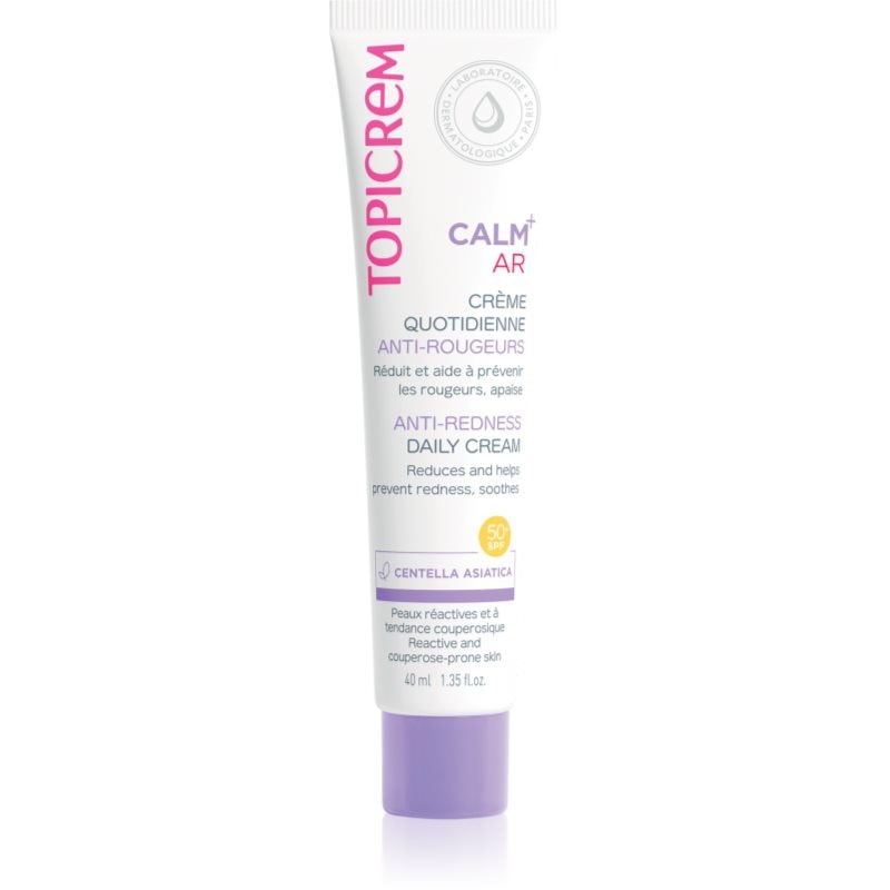 Topicrem CALM+ Anti-Redness Daily Cream успокояващ дневен крем против зачервяване SPF 50+ - Грижа за лице - Сравни цени от 1 магазин с безплатна доставка