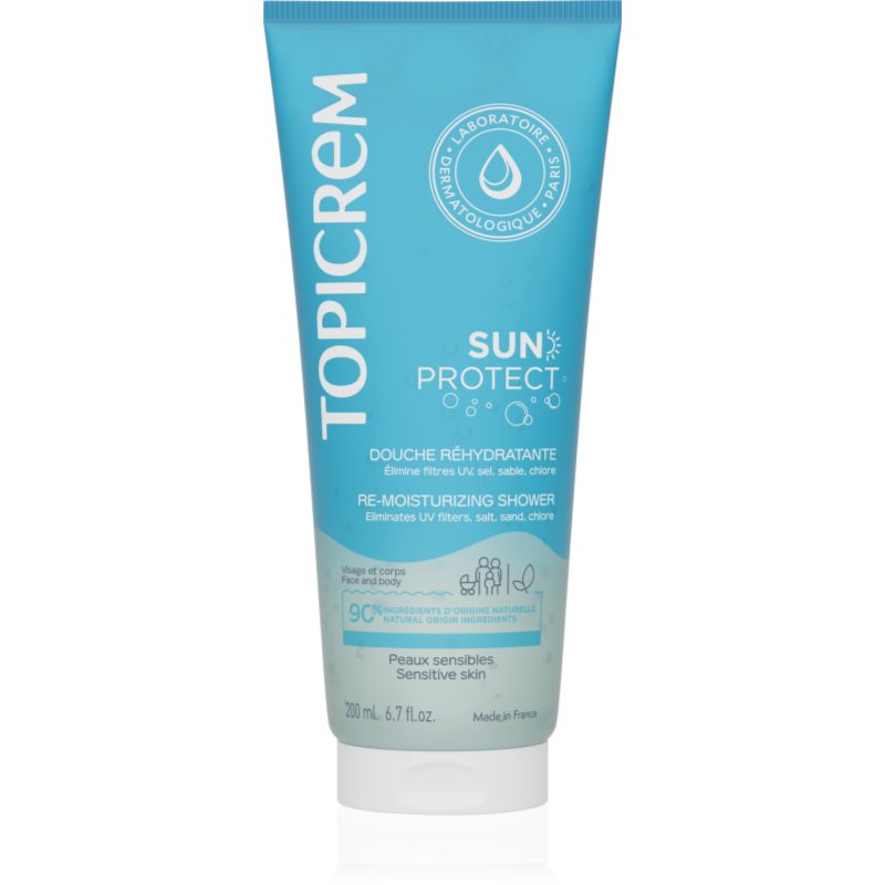 Topicrem Topicrem Sun Protect Re-Moisturizing Shower хидратиращ душ гел след слънчеви бани - Унисекс парфюм 200мл - Сравни цени от 1 магазин с безплатна доставка